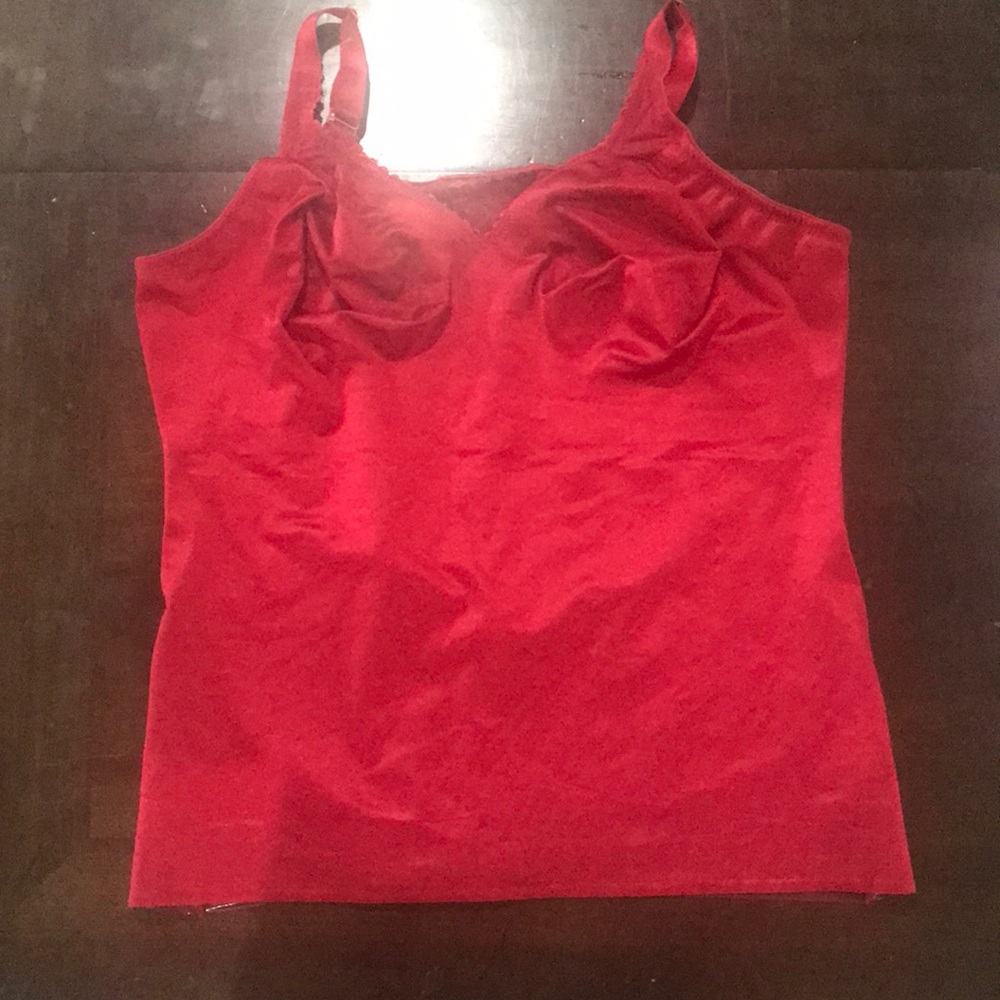 Ruby Ribbon Sheer Full Support Red Size 44